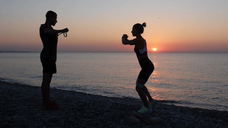 Yoga en la playa